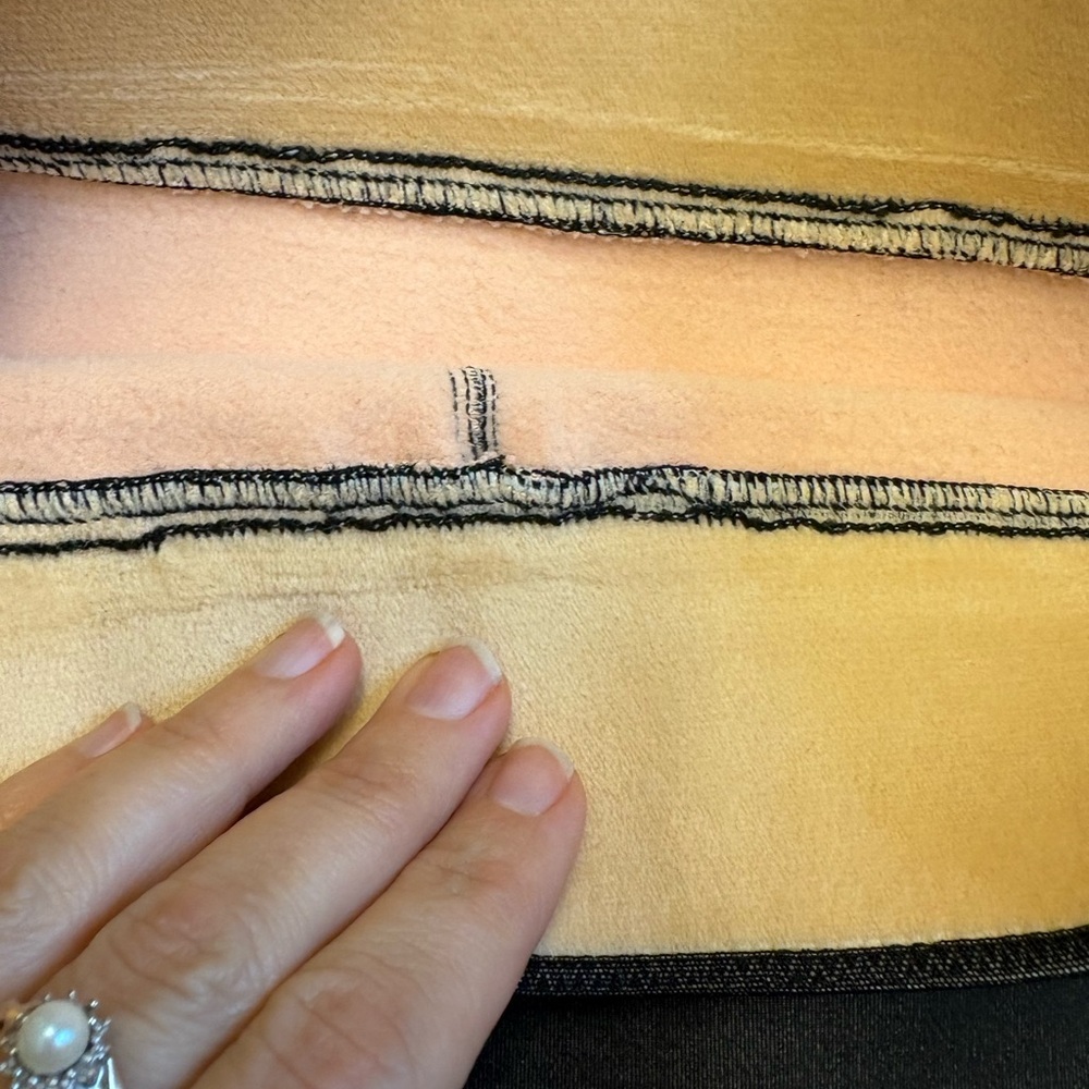 Heart polka dot super soft fleece lined high waist women's tights size XS - Picture 5 of 10